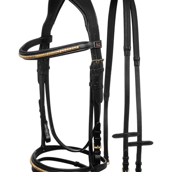 CABEZADA TRABAJO BRASS GLINCHER SUPREME NEGRO Y MARRON